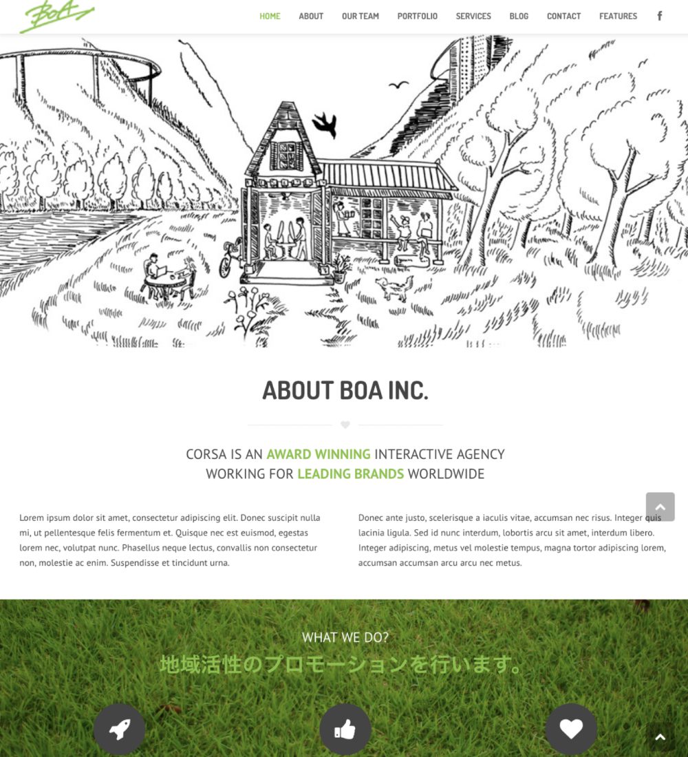 BoA Inc. | ウェブサイト プロダクト | RISING TIDE